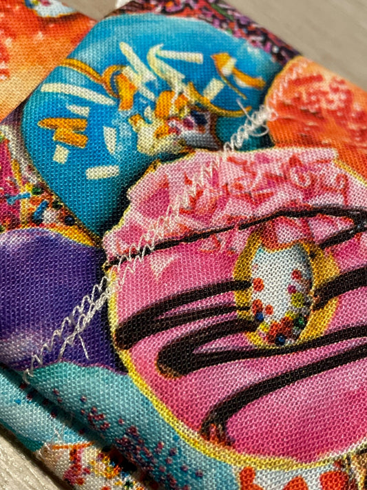Donut Print Stethoscope Cover: Reusable Cotton Sleeve