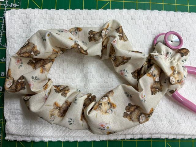 Fabric Stethoscope Cover with Animal Print, Soft Cotton Material