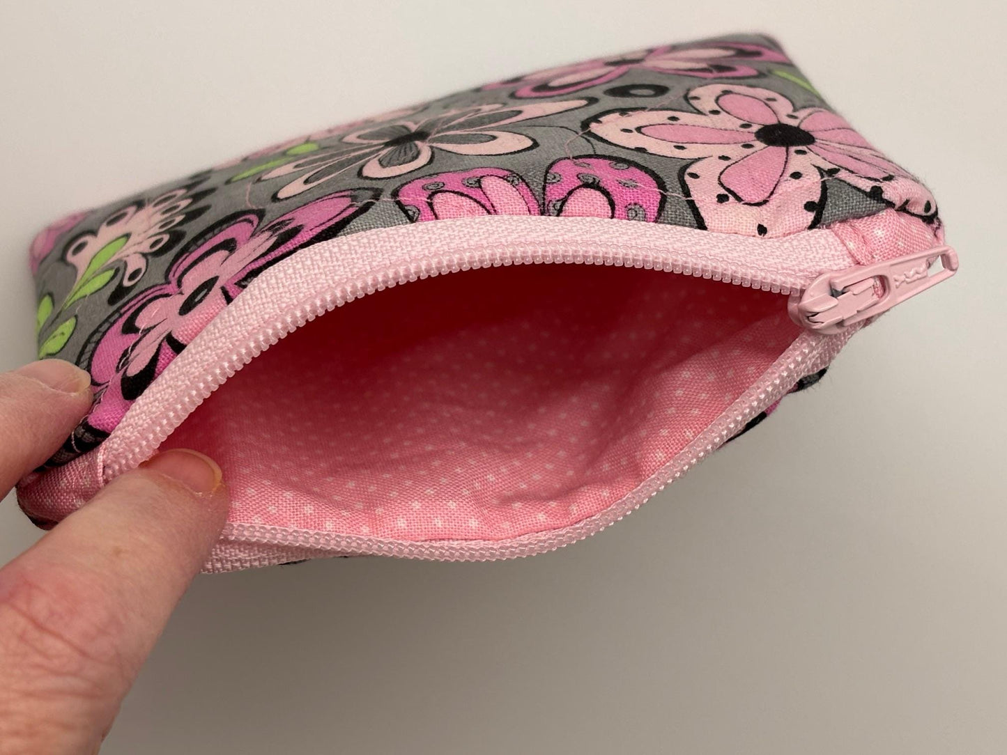 Quilted Mini Zippered Pouch