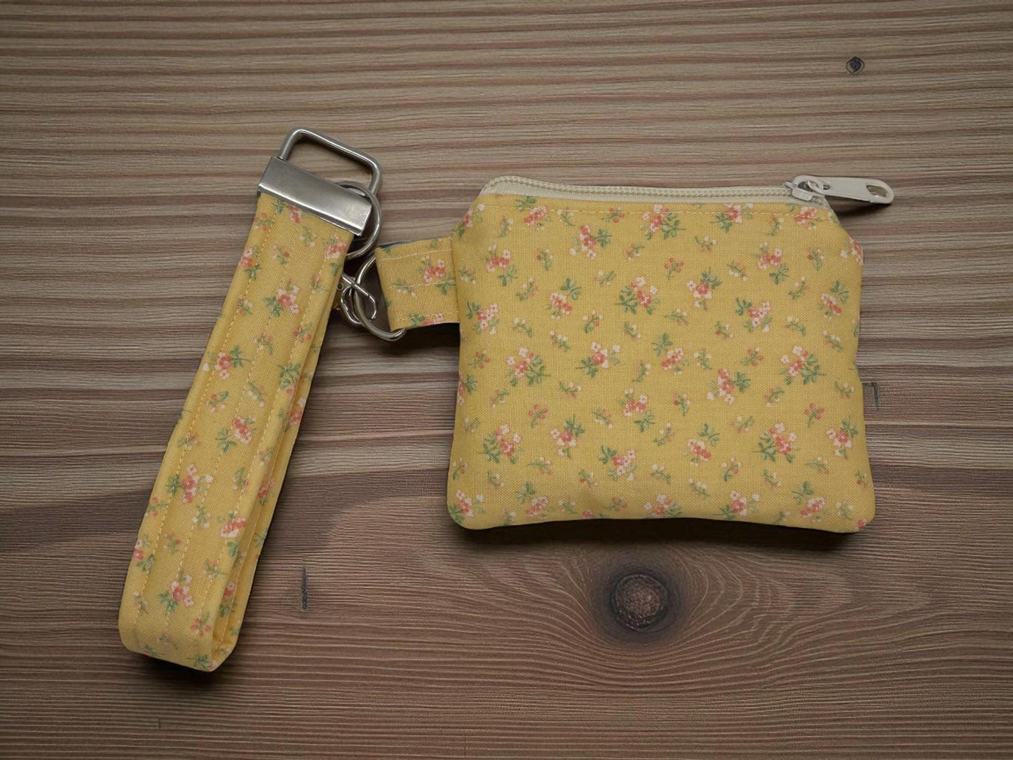 Handmade Keychain Wallet: Minimalist Card Holder Coin Pouch