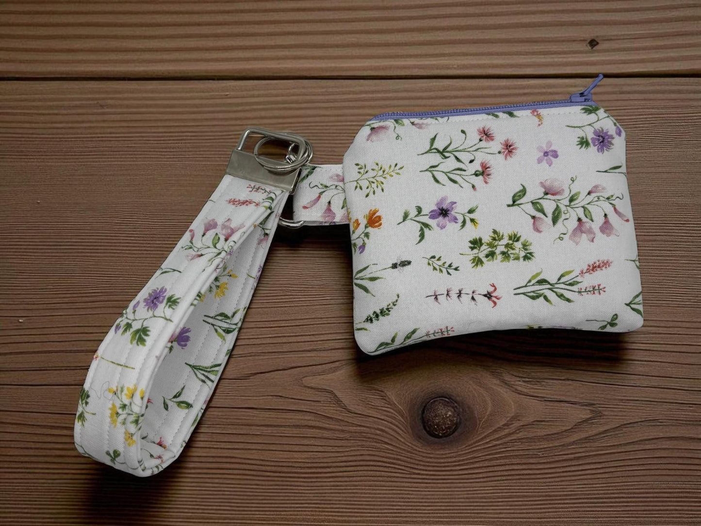 Handmade Keychain Wallet: Minimalist Card Holder Coin Pouch