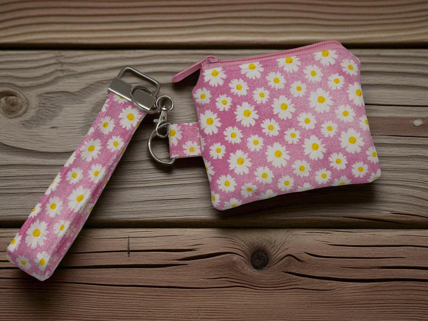Handmade Keychain Wallet: Minimalist Card Holder Coin Pouch