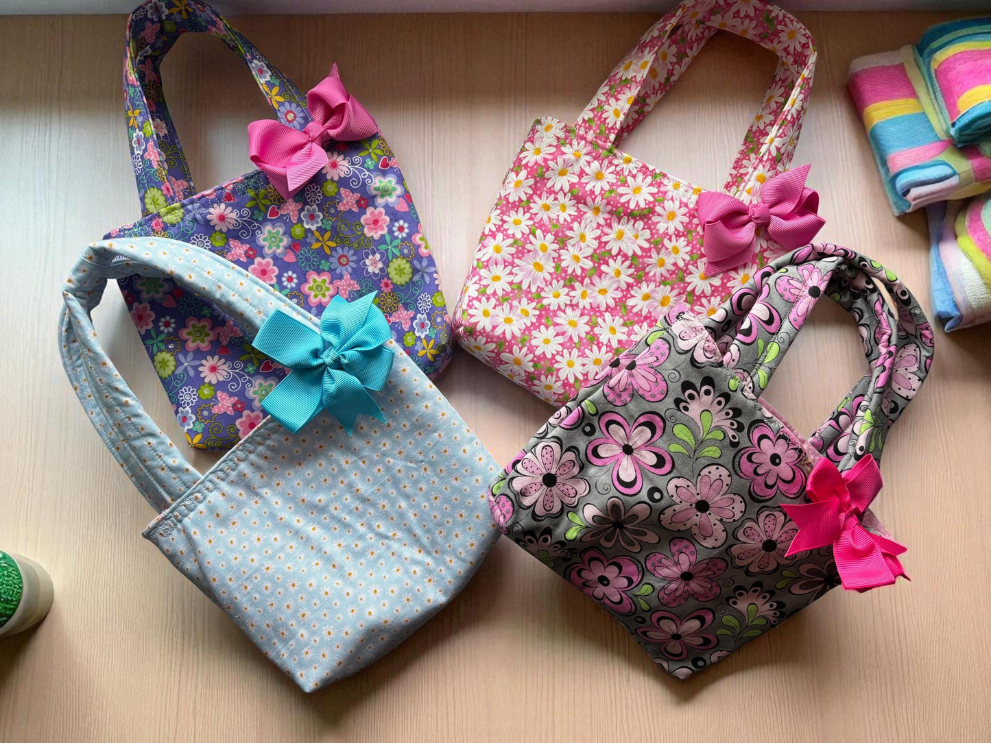 Toddler Tote Bag: Washable Playdate Purse (9x7 inches)
