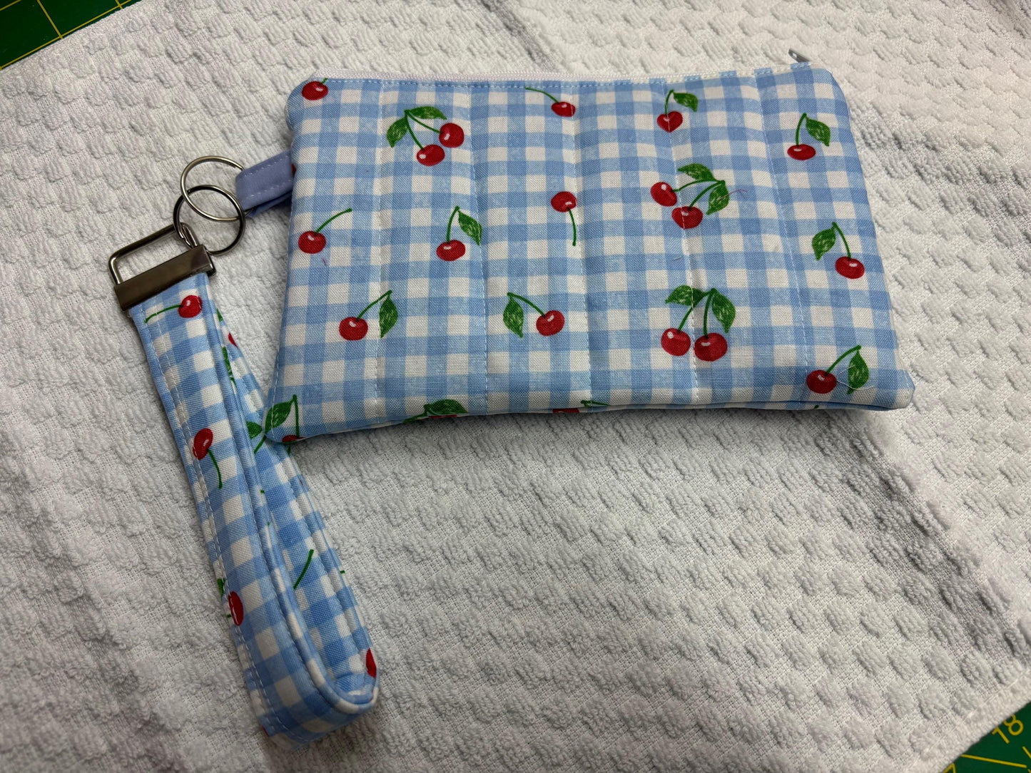 Handmade Quilted Wristlet — Compact, Cute & One-of-a-Kind