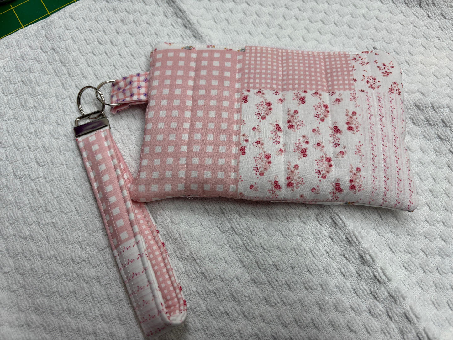 Handmade Quilted Wristlet — Compact, Cute & One-of-a-Kind