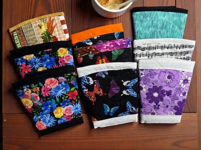 Handmade Quilted Cup Cozy — Keep Drinks Warm, Hands Cool