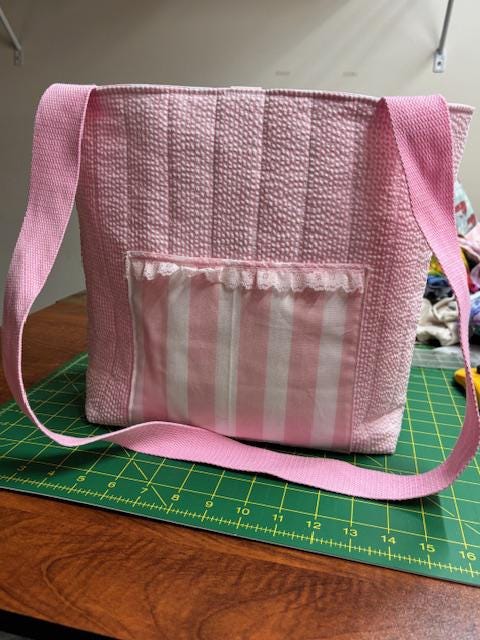 Chic and Cozy: Handmade Quilted Tote Bag