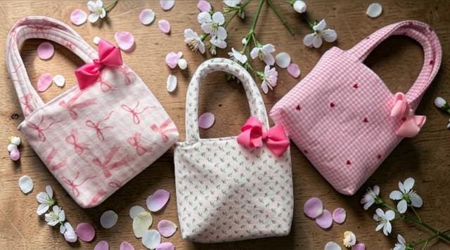 Toddler Tote Bag: Washable Playdate Purse (9x7 inches)
