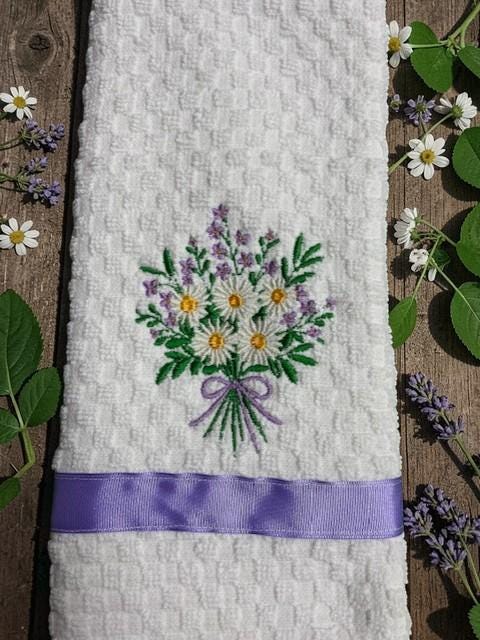 Brighten Up Cooking with Daisy & Lavender Towel