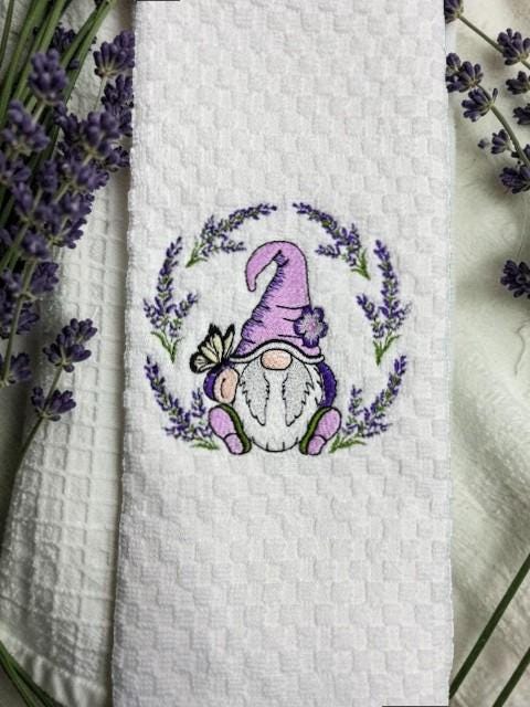 Charming Gnome Lavender Towel for Your Kitchen