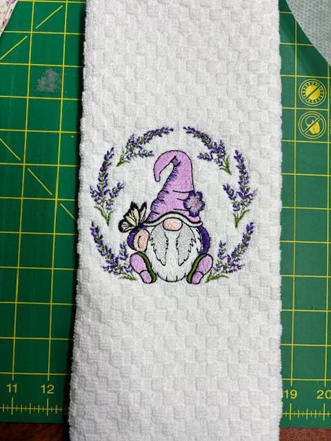 Charming Gnome Lavender Towel for Your Kitchen