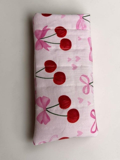 Colorful Fabric Eyeglass Case, Handmade Travel Accessory with Patterns
