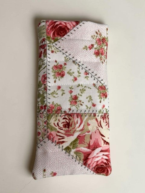 Colorful Fabric Eyeglass Case, Handmade Travel Accessory with Patterns